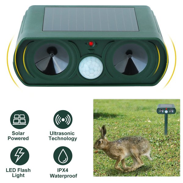 Ultrasonic Animal Repellent Solar Motion Sensor Repellent IPX4 Outdoor Waterproof Type, No Delivery On Weekends - Image 4