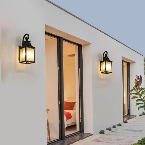 Large Outdoor Wall Light With Glass Supports Many Types Of Bulbs In 1 Pack Unavailable Platforms- Temu - Image 9