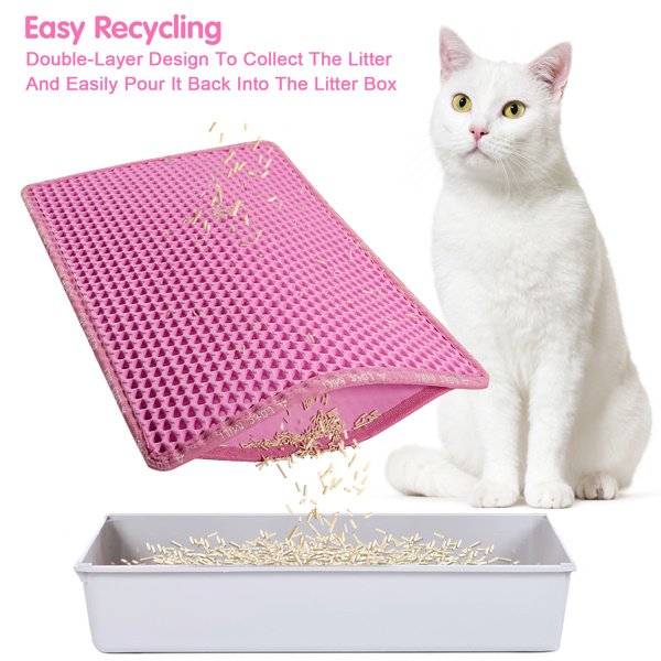 Double Layer Rice Shaped Cat Litter Pad - Image 2