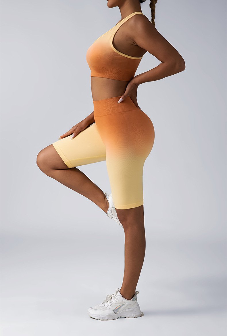 Workout Shorts For Women Seamless Scrunch Butt Lifting High Waisted Yoga Gym Booty Running Short Pants - Image 2