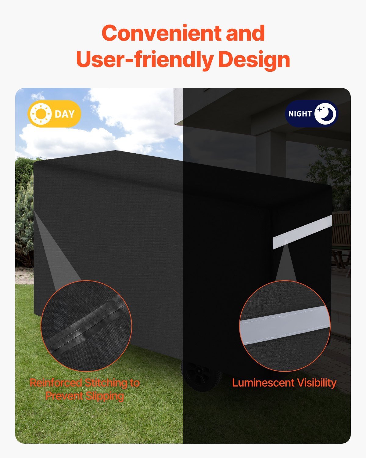 66 Inch Grill Cover Heavy Duty BBQ Gas Grill Cover Outdoor Barbecue Waterproof - Image 5