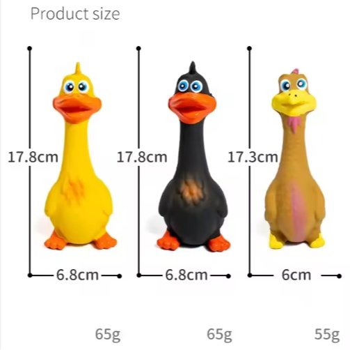 US LOCAL STOCK Hiphoppet New Latex Interactive Dog Chew Toys Cute Duck Shape Squeaky Pet Dog Interactive Boredom Buster Toys - Image 6