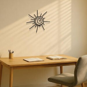Showcase Your Style With This Sunburst Wall Art - Bohemian Handmade Metal Design