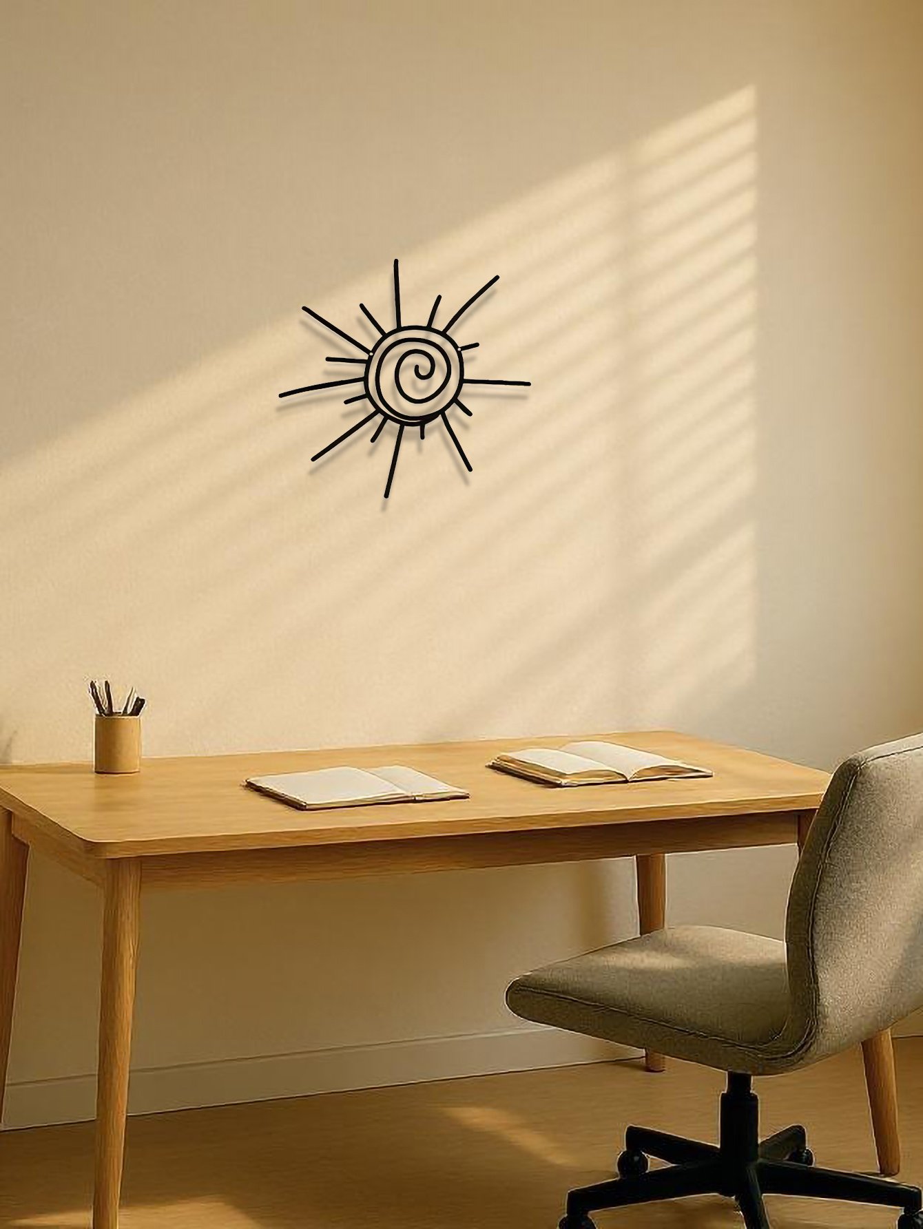 Showcase Your Style With This Sunburst Wall Art - Bohemian Handmade Metal Design