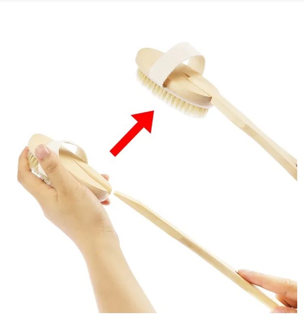 Bath Brush Shower Body Back Scrubber With Long - Image 3