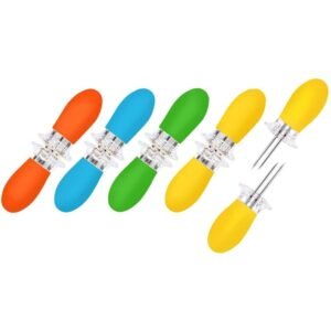 Corn Holders, 10Pcs Corn Cob Holders Stainless Steel Corn On The Cob Holders BBQ Fork Skewers For Home Cooking Parties Camping-Ban On Selling On Amazon