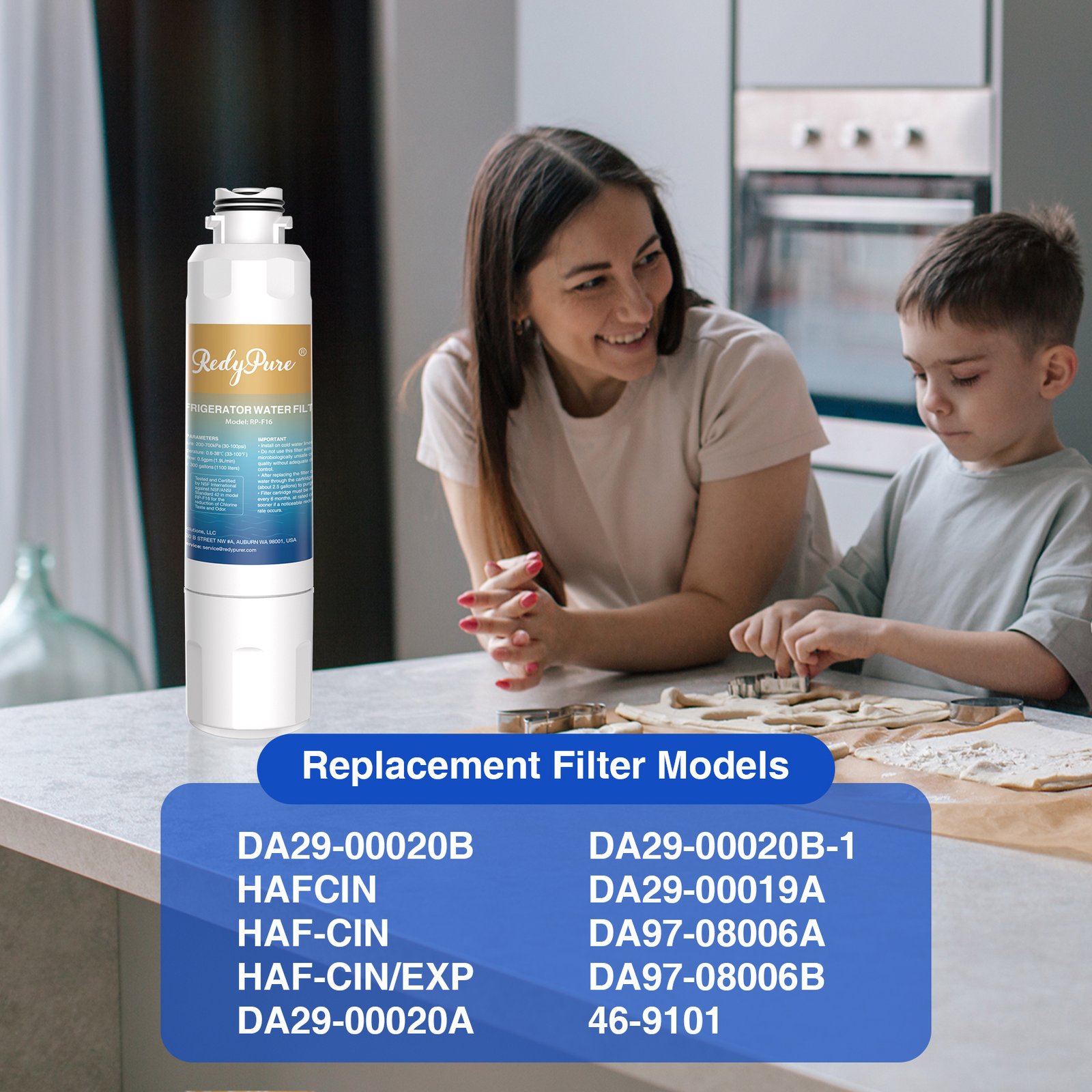 4 Pack Refrigerator Water Filter Replacement For Water Filter HAF-CINEXP, DA29-00020B, HAF-CIN, DA29-00020B-1, RF28HMEDBSR, RF263BEAESR, RS25J500DSR, RF263TEAESG, HDX FMS-2, DA97-08006A-1 - Image 9