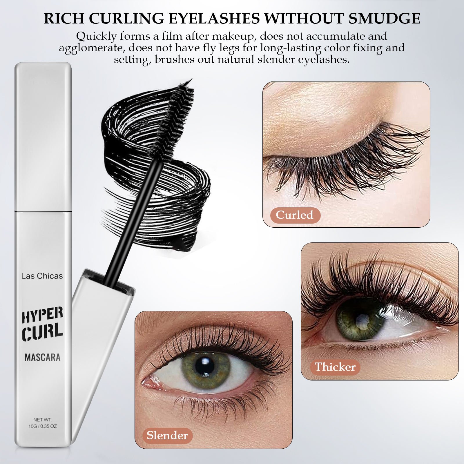 Las Chicas Waterproof Lengthening Mascara - Image 5
