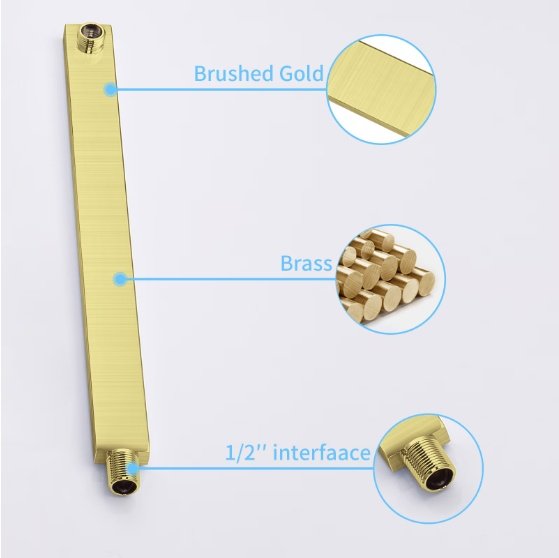 Shower System Shower Mixer Combo Set Wall-mounted - Image 2