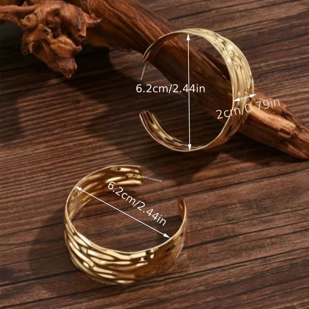 Gold Hoop Earrings - Image 4