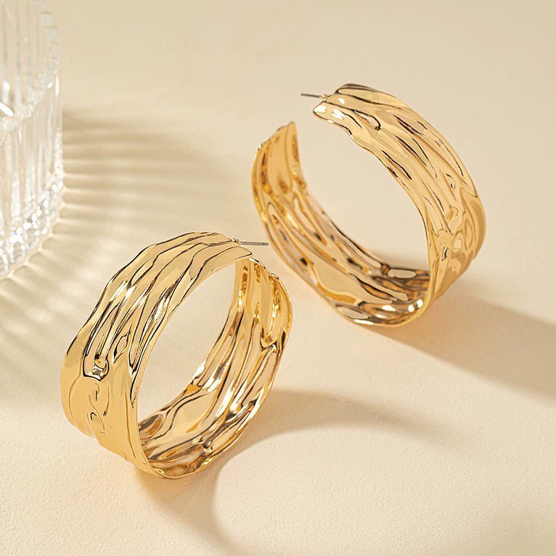 Gold Hoop Earrings - Image 6