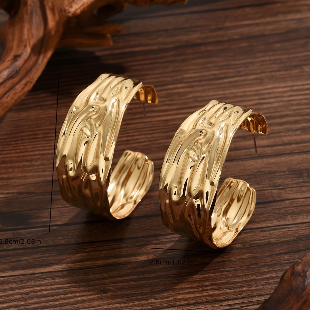Gold Hoop Earrings - Image 7