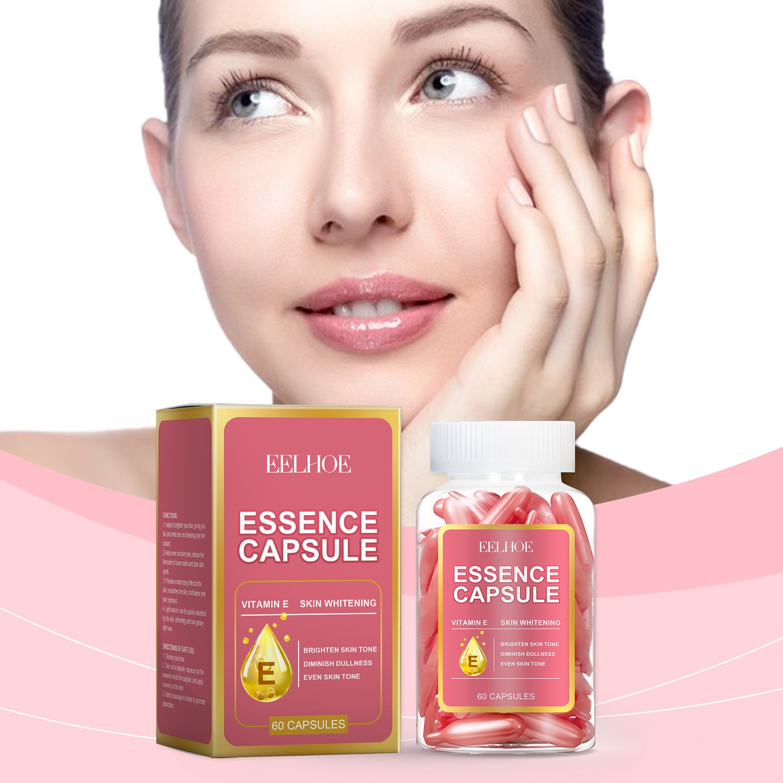 EELHOE Facial Capsule Essence Gentle Daily Moisturizing And Moisturizing Facial Skin Skin Care And Hydrating Care Serum - Image 5