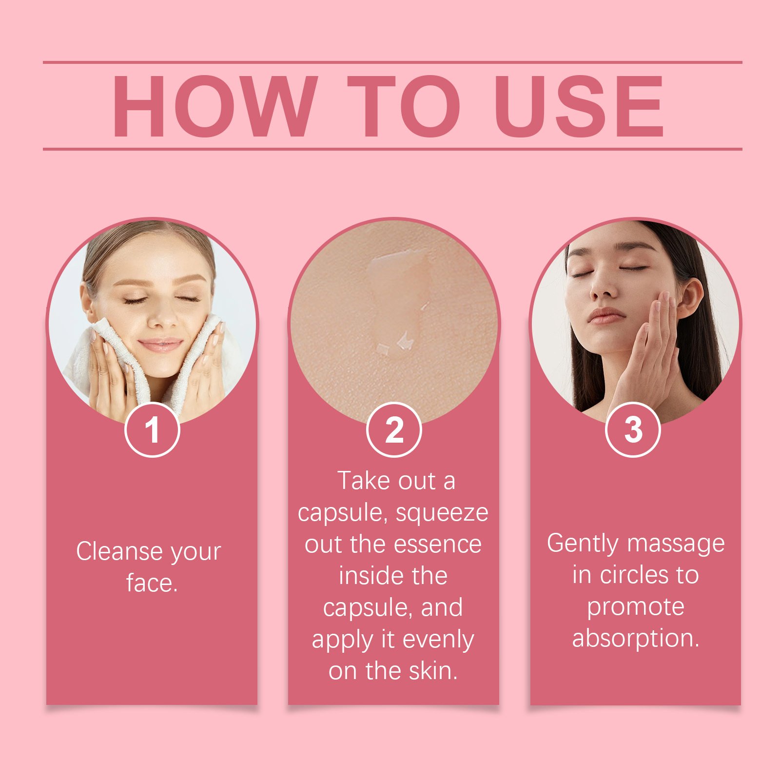 EELHOE Facial Capsule Essence Gentle Daily Moisturizing And Moisturizing Facial Skin Skin Care And Hydrating Care Serum - Image 6