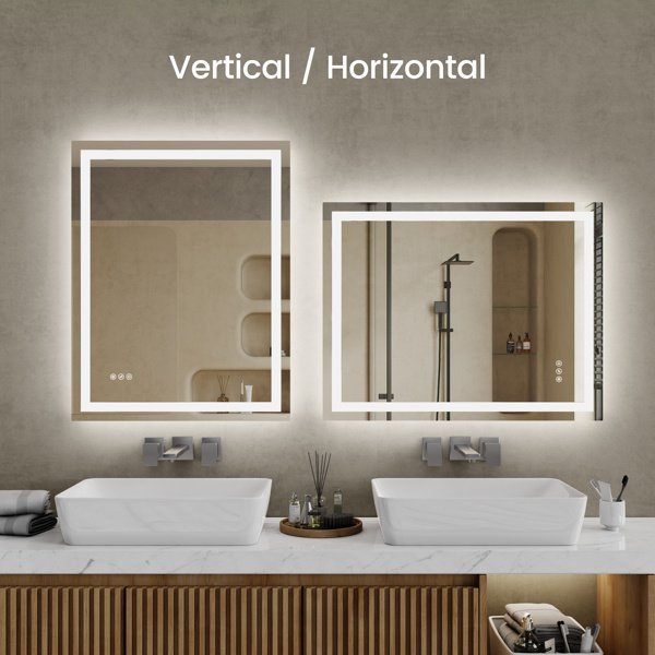 48 Inch X 36 Inch LED Bathroom Mirror - Image 2