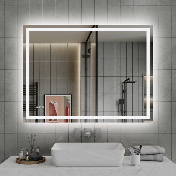 48 Inch X 36 Inch LED Bathroom Mirror - Image 8