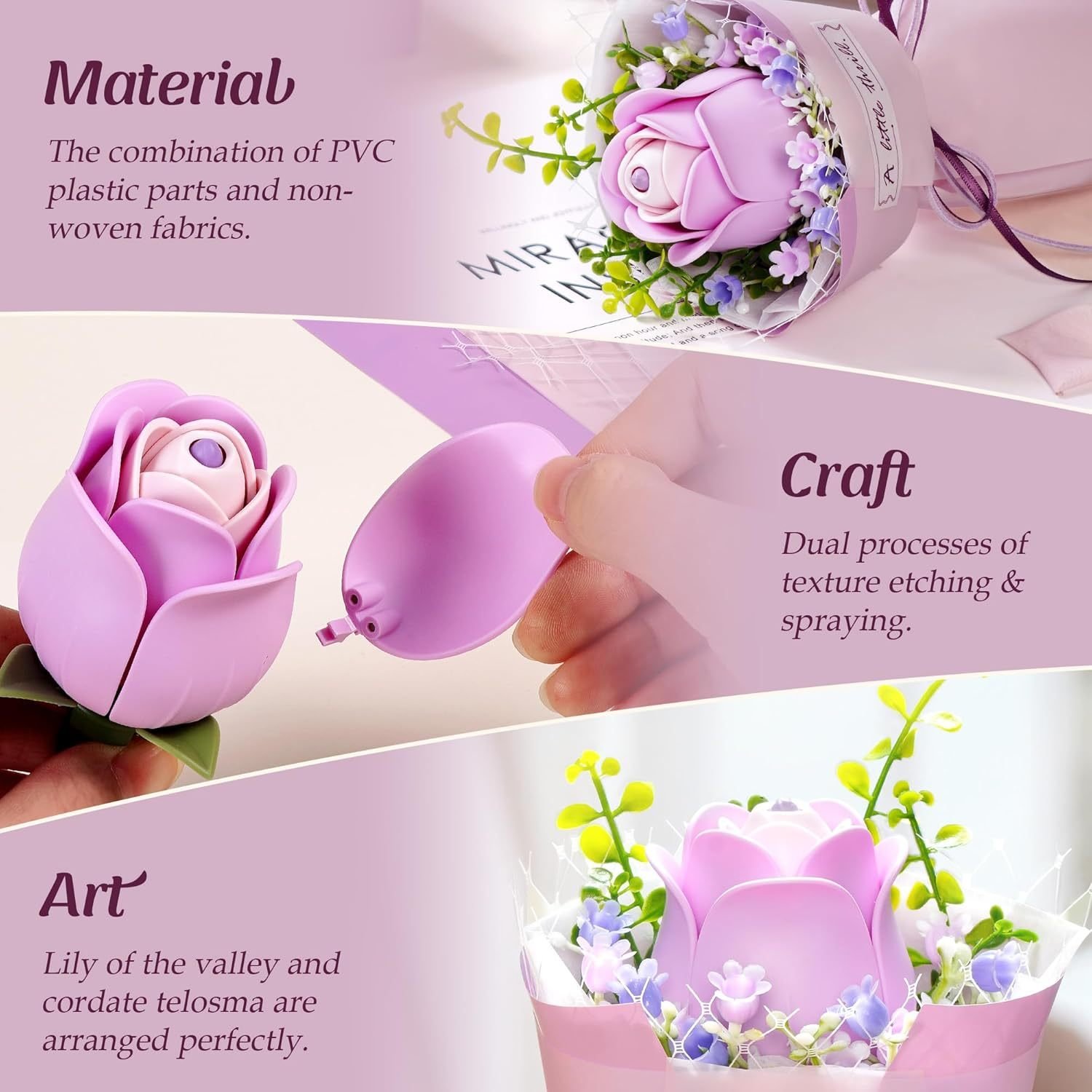 Romantic 3D Flower Puzzle Kit - Image 7