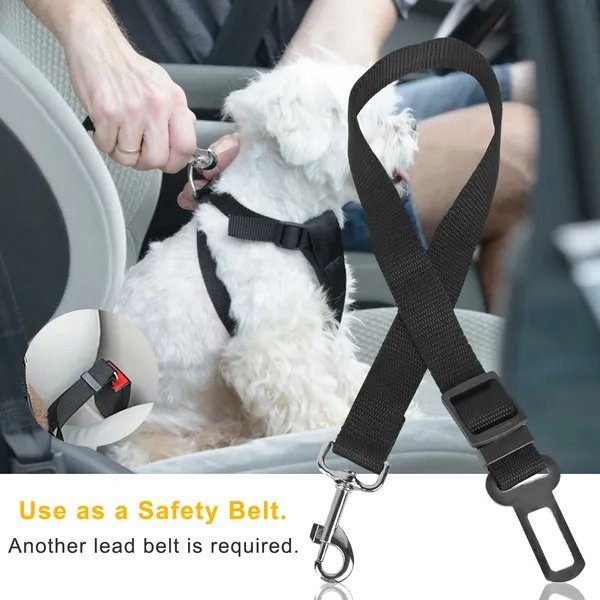 2Pcs Pet Dog Seat Belt Leash Adjustable Pet Dog Cat Safety Leads Harness - Image 9