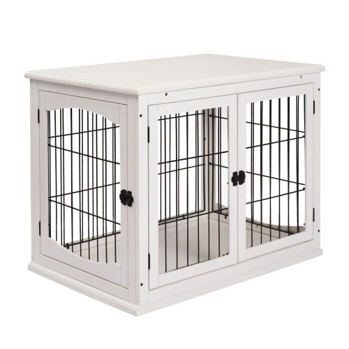 Small Kennel End Table With Two Open Sides And Lockable Door - Image 2