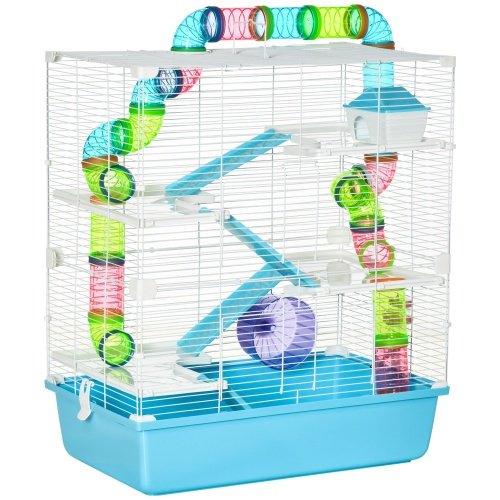 Oversized 23 Hamster Cage With Tube And Tunnel, Portable Carrying Handle - Image 3