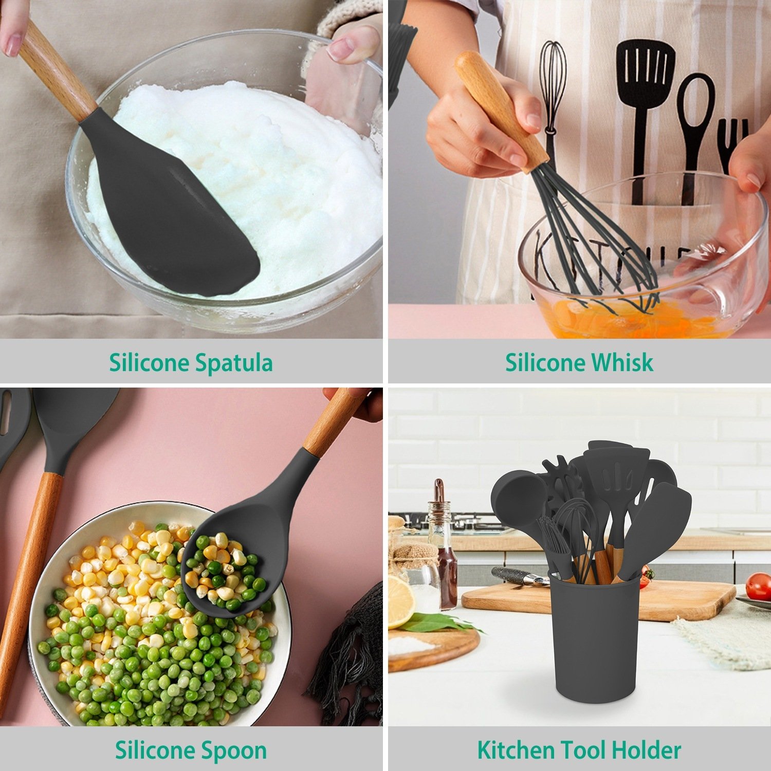 11 Piece Silicone Cooking Tool Set - Image 9