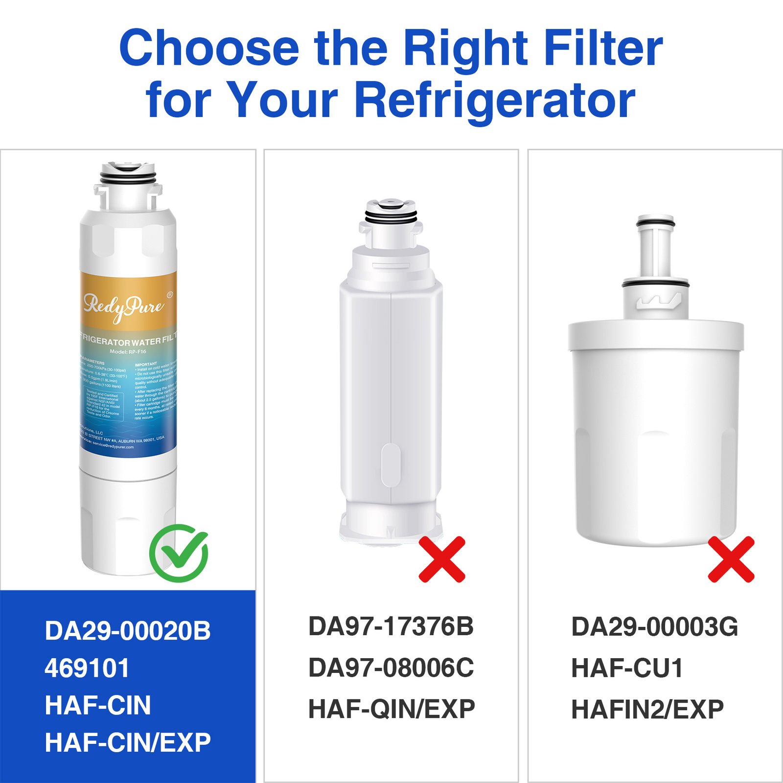 4 Pack Refrigerator Water Filter Replacement For Water Filter HAF-CINEXP, DA29-00020B, HAF-CIN, DA29-00020B-1, RF28HMEDBSR, RF263BEAESR, RS25J500DSR, RF263TEAESG, HDX FMS-2, DA97-08006A-1 - Image 2