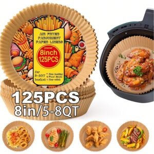125 Pieces Of Air Fryer Baking Paper