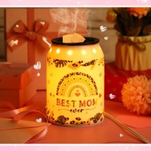 Mom Gifts Wax Warmer, Wax Melt Warmer Ceramic Electric Scentsy Candle Wax Melts Good Mom Meaningful Gifts For Mom For Livingroom Kitchen Bathroom