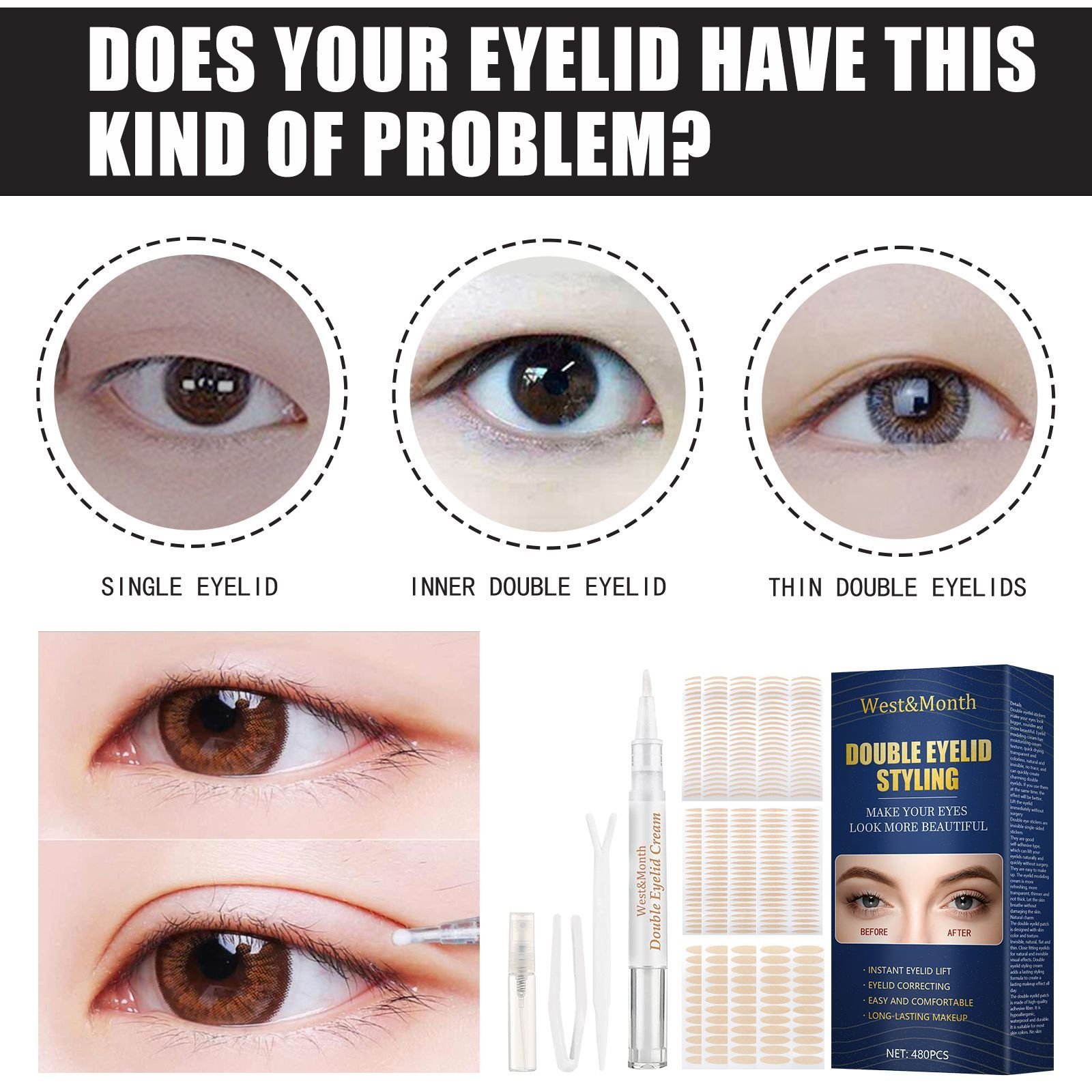 Double Eyelid Patches for Natural Look - Image 4