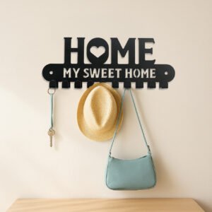 Handcrafted Copper Metal Wall-Mounted Jewelry Organizer With Slots,Display Stand