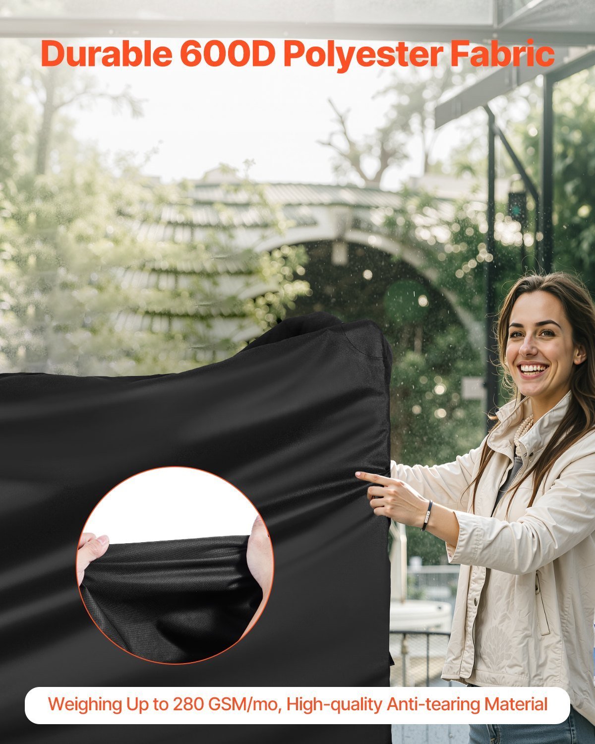 66 Inch Grill Cover Heavy Duty BBQ Gas Grill Cover Outdoor Barbecue Waterproof - Image 2