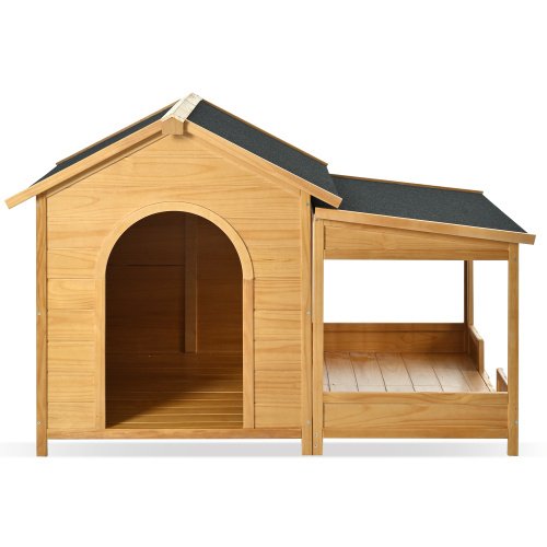 Large Wooden Dog House With Porch - Image 8