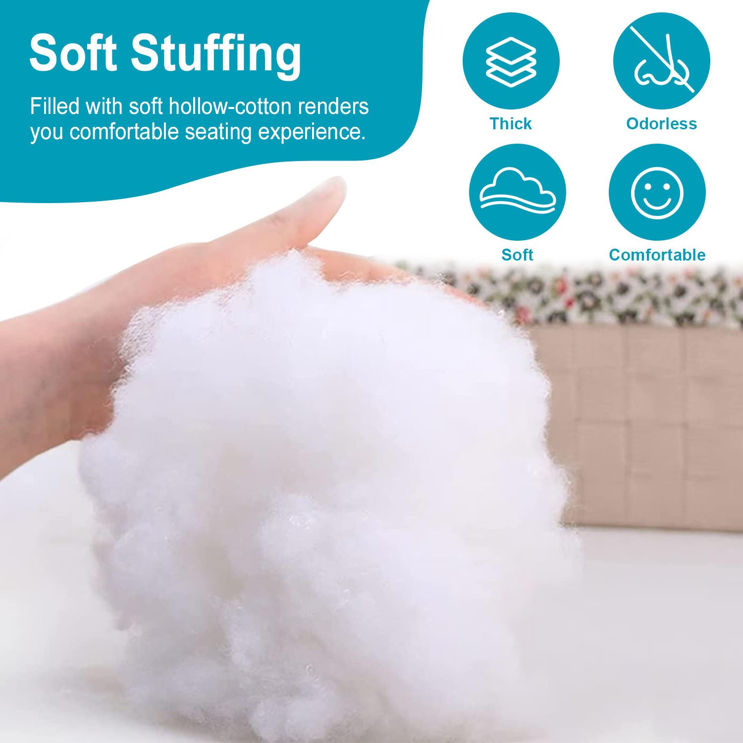 1Pc Egg Chair Cushion Hanging Basket Seat Cushion Thicken Soft Egg Swing Chair Pad Hanging Egg Chair Cushion With Headrest - Image 3