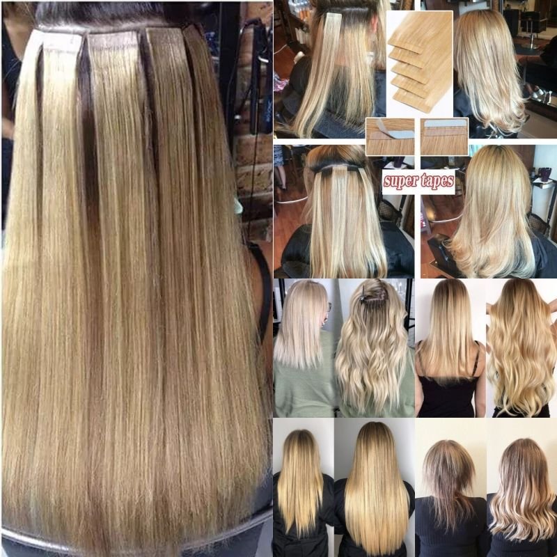 Platinum Blonde Human Hair Extension - Image 4