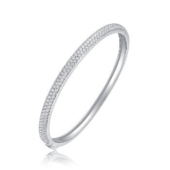 Cubic Zirconia Bangle Bracelet