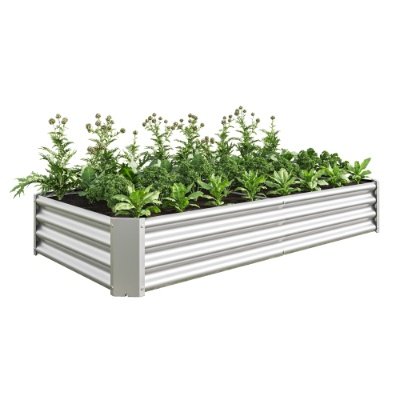 Raised Garden Bed Outdoor, 6x3x1ft , Metal Raised Rectangle Planter Beds For Plants, Vegetables, And Flowers - Image 8