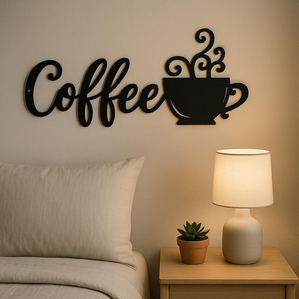 Coffee Metal Wall Decor Sign,Iron Art Silhouette Mug,Upgrade Your Wall Aesthetic - Image 4