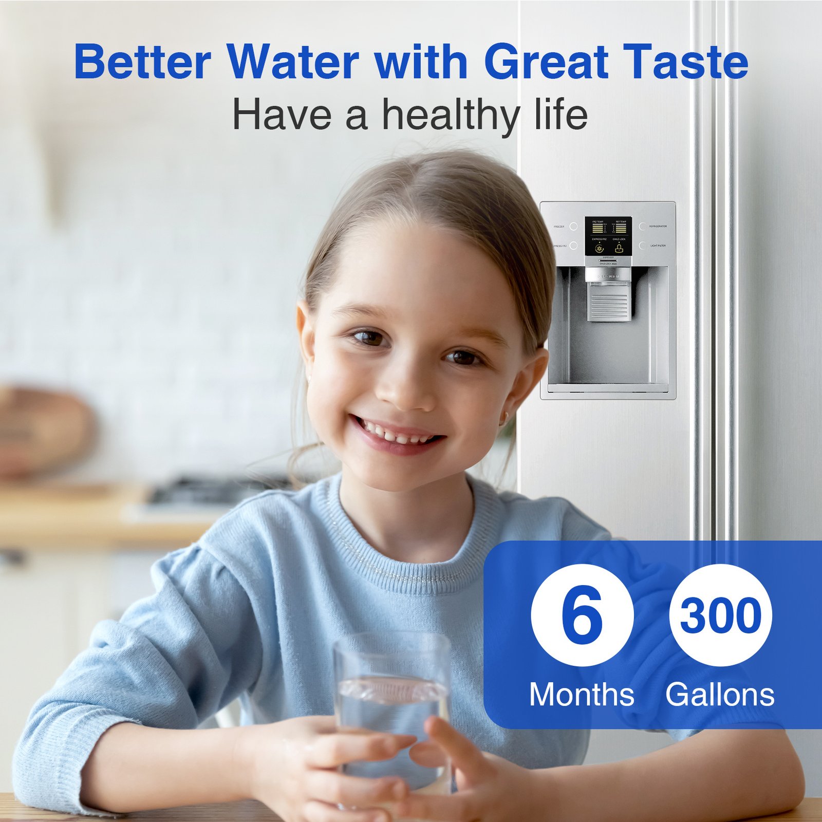 4 Pack Refrigerator Water Filter Replacement For GE MWF, SmartWater MWFP, MWFINT, MWFA, GWF, HDX FMG-1, Kenmore 9991, GSE25GSHECSS, WFC1201 Water Filter - Image 7