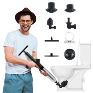 High Pressure Air Toilet Unclogged For Toilets, Bathroom Floors, Sinks, And Pipe Blockages
