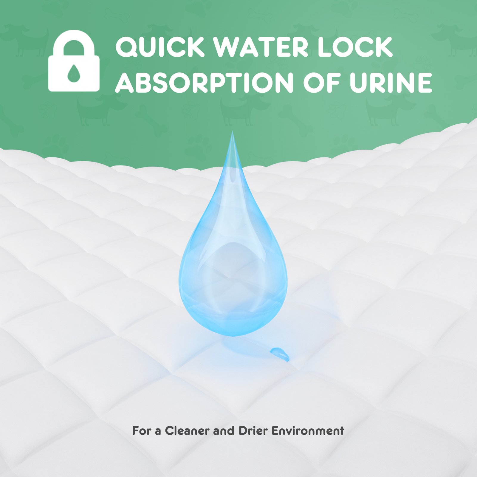 Puppy Pads, Leak-proof Quick-drying Disposable Dog Pads, Absorbent Dog Pee Pads - Image 2