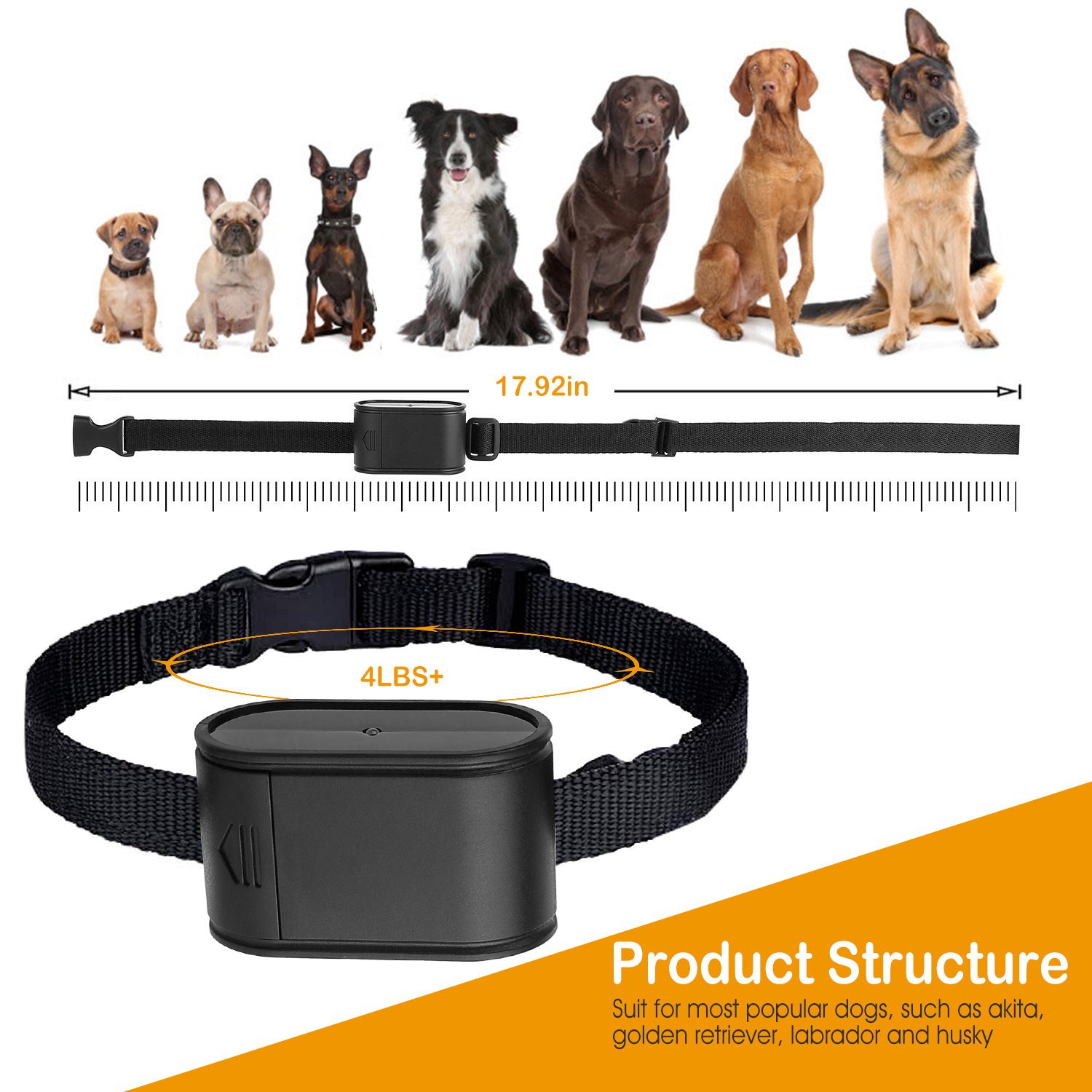 1Set Electric Dog Fence System Pet Tone Shock Boundary Containment Water Resistant Collar Receiver For Small Medium Large Dog - Image 7