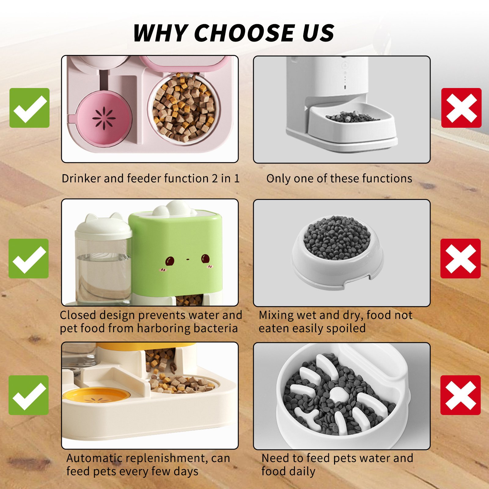 1 Piece Cartoon Cloud Cat Ear Feeding And Water Feeding Integrated Cat And Dog Universal Pet Essential Item For Home And Travel - Image 3