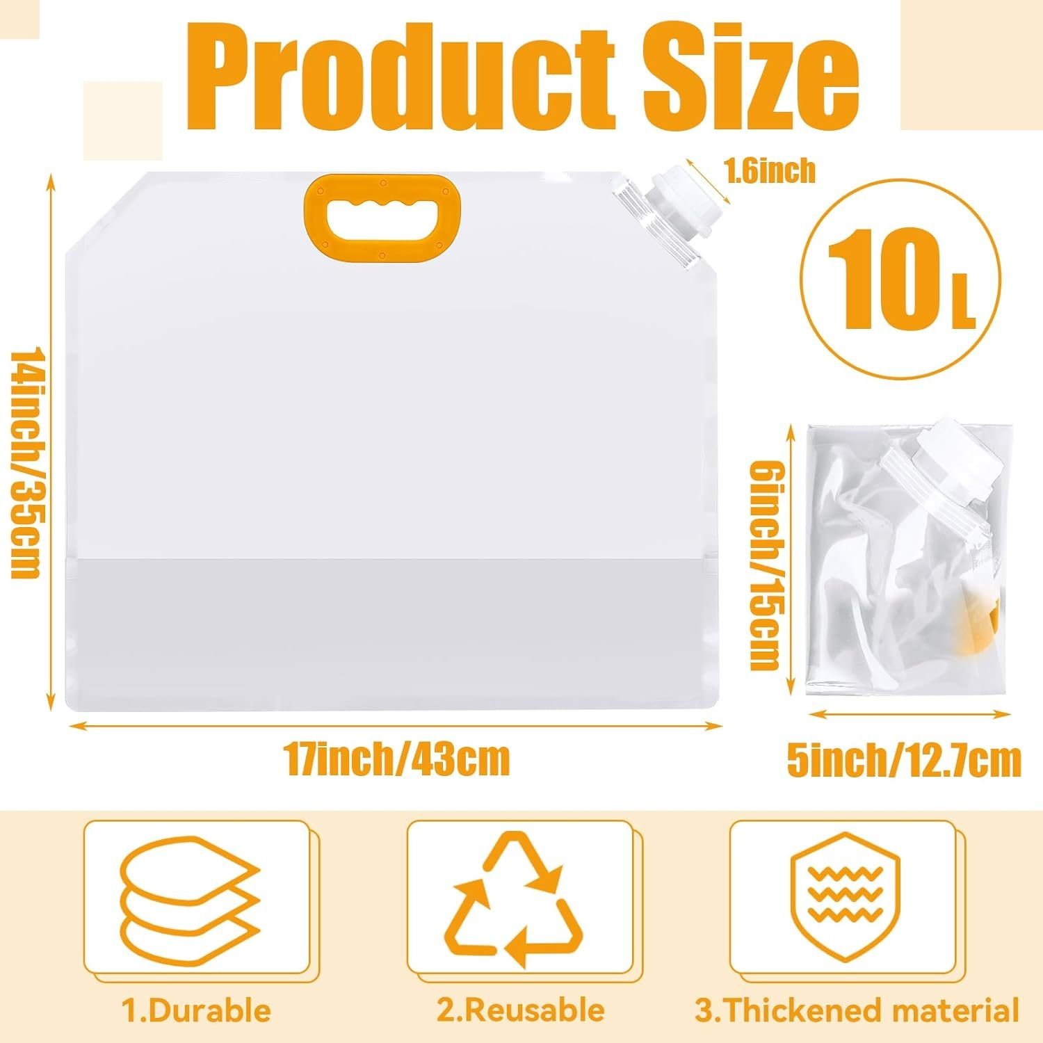 Super Large Ice Bath Bags Cold Bathtub Water Bag 10L Ice Bath Accessories Cold Plunge Accessories Portable Ice Bath Bag Clearance Sale - Image 3
