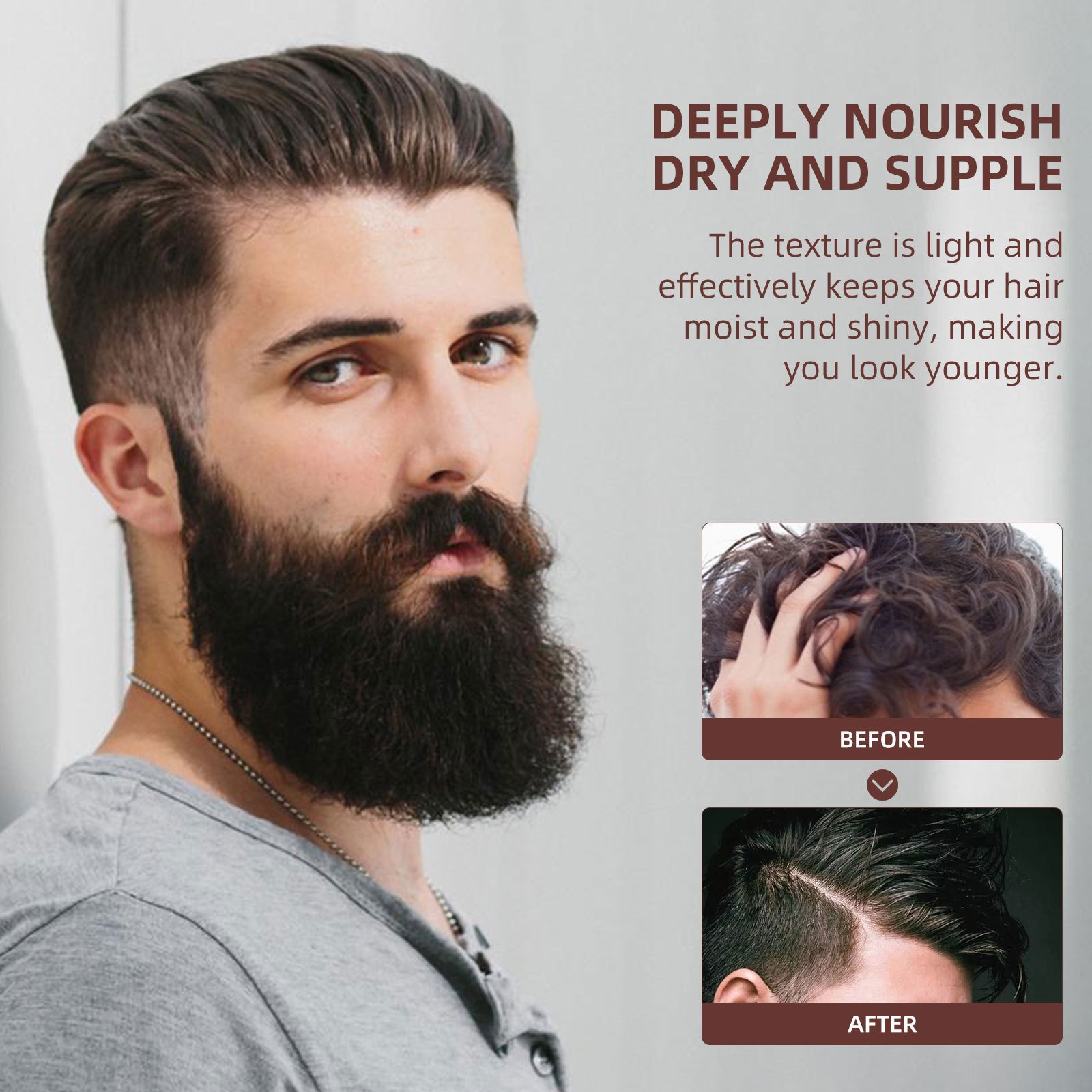 Polygonum Hair Dye Comb, Deep Clean Dry Smooth Black Glossy Hair Comb - Image 3