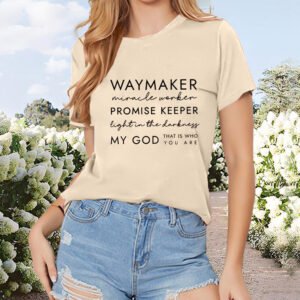 Women's Round Neck Short Sleeve T-Shirt Slogan Print Casual Summer Top