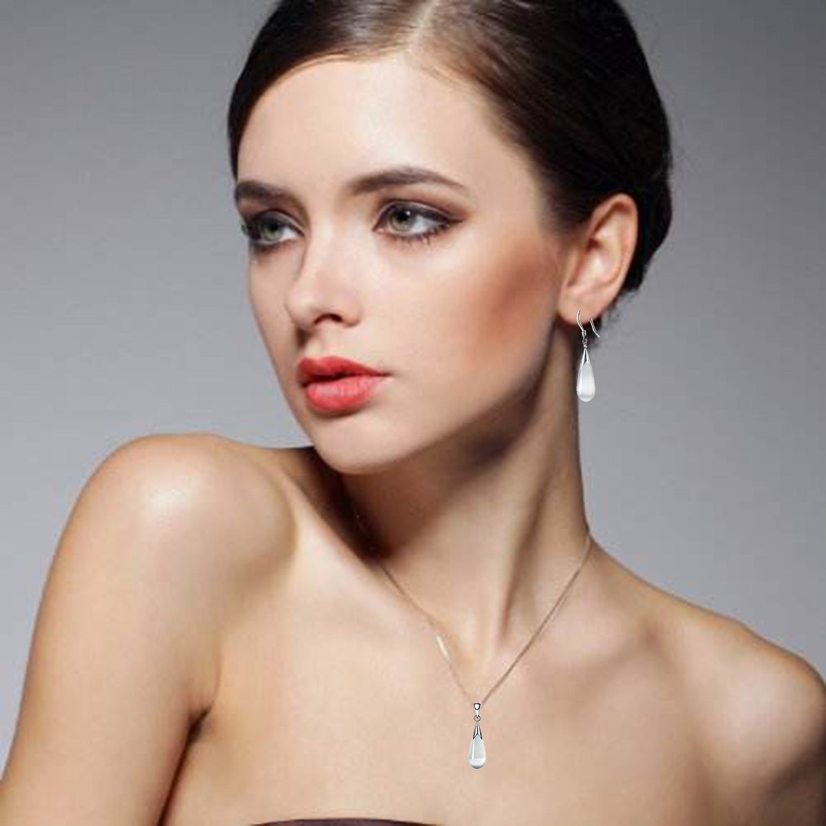 Water Drop Pendant Jewelry Set - Image 6