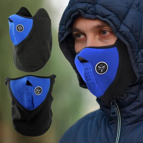 Half Face Mask Breathable Windproof Dustproof Neck Warmer For Bike Motorcycle Racing - Image 2