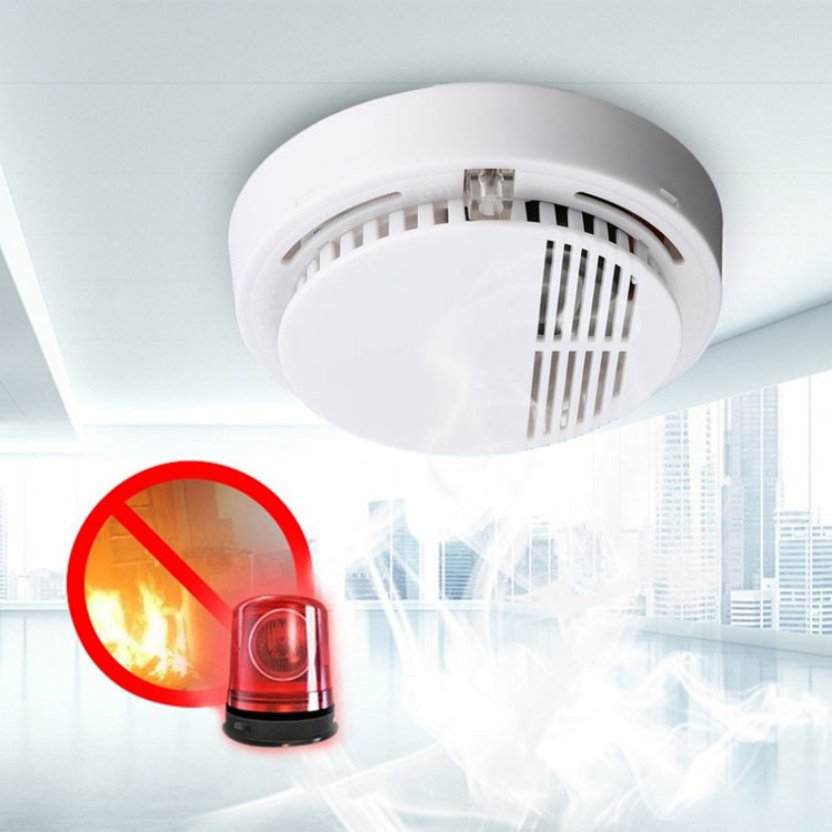 Smoke Alarm Detector Fire Gas Alarm Detector With Battery Photoelectric Sensor Alert Warning - Image 7