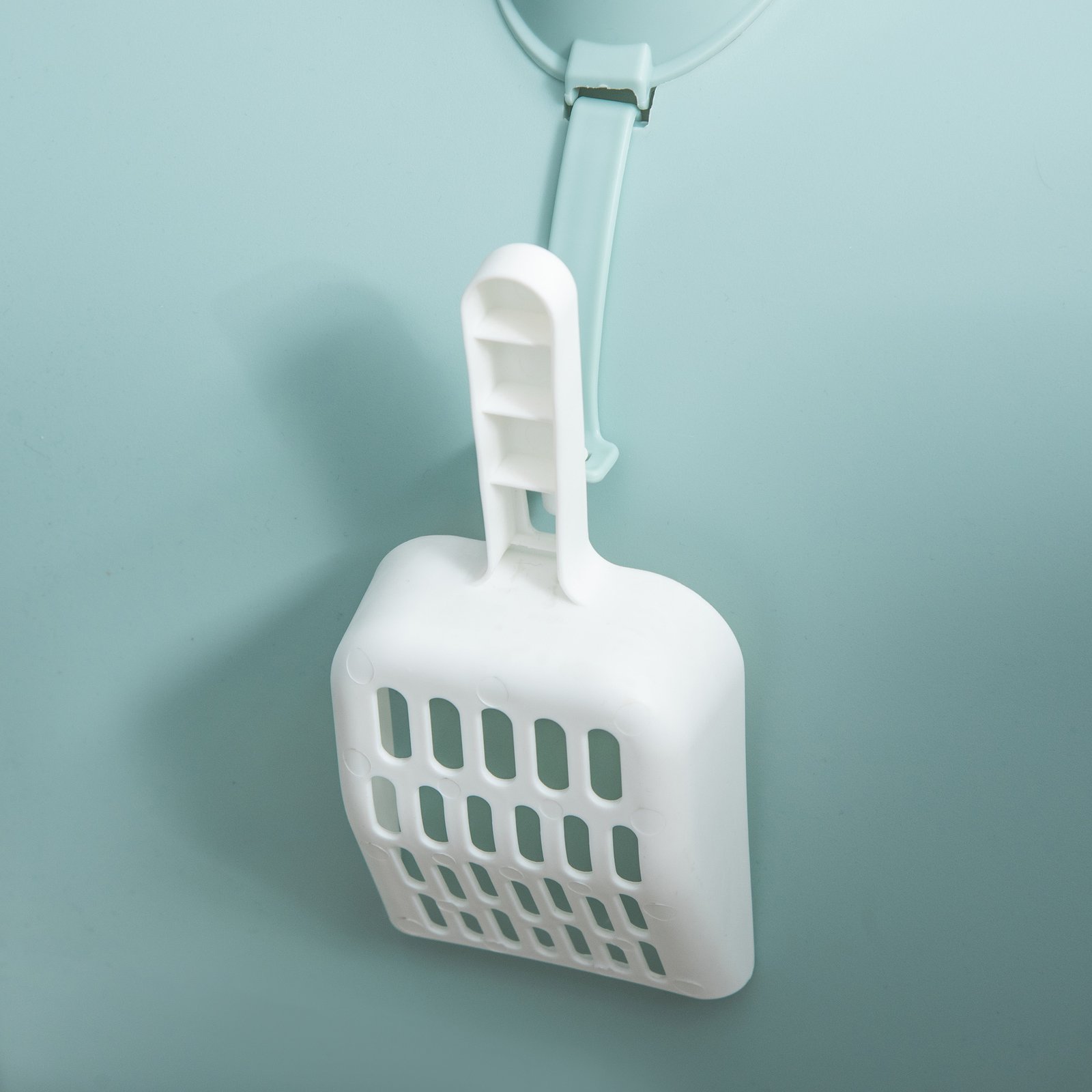 Cat Litter Box With Lid, Indoor Cat With Tray, Spoon, Strainer - Image 3