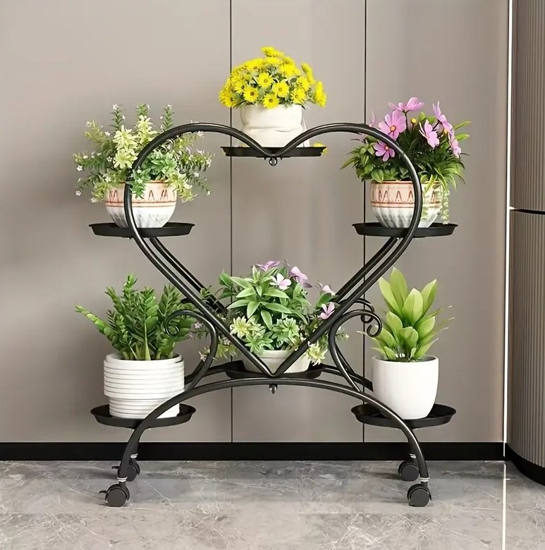 Heart-shaped Flower Pot Rack - Image 2